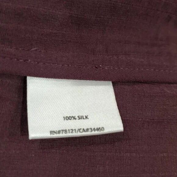 EILEEN FISHER Silk Open Front Jacket Size PL - Picture 6 of 6